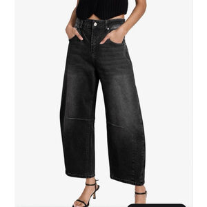 NEW Barrel Wide Leg Mid Rise Y2k Baggy Boyfriend Jeans 10